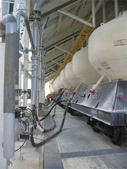 Limestone wagon-unloading – Rybnik, Poland